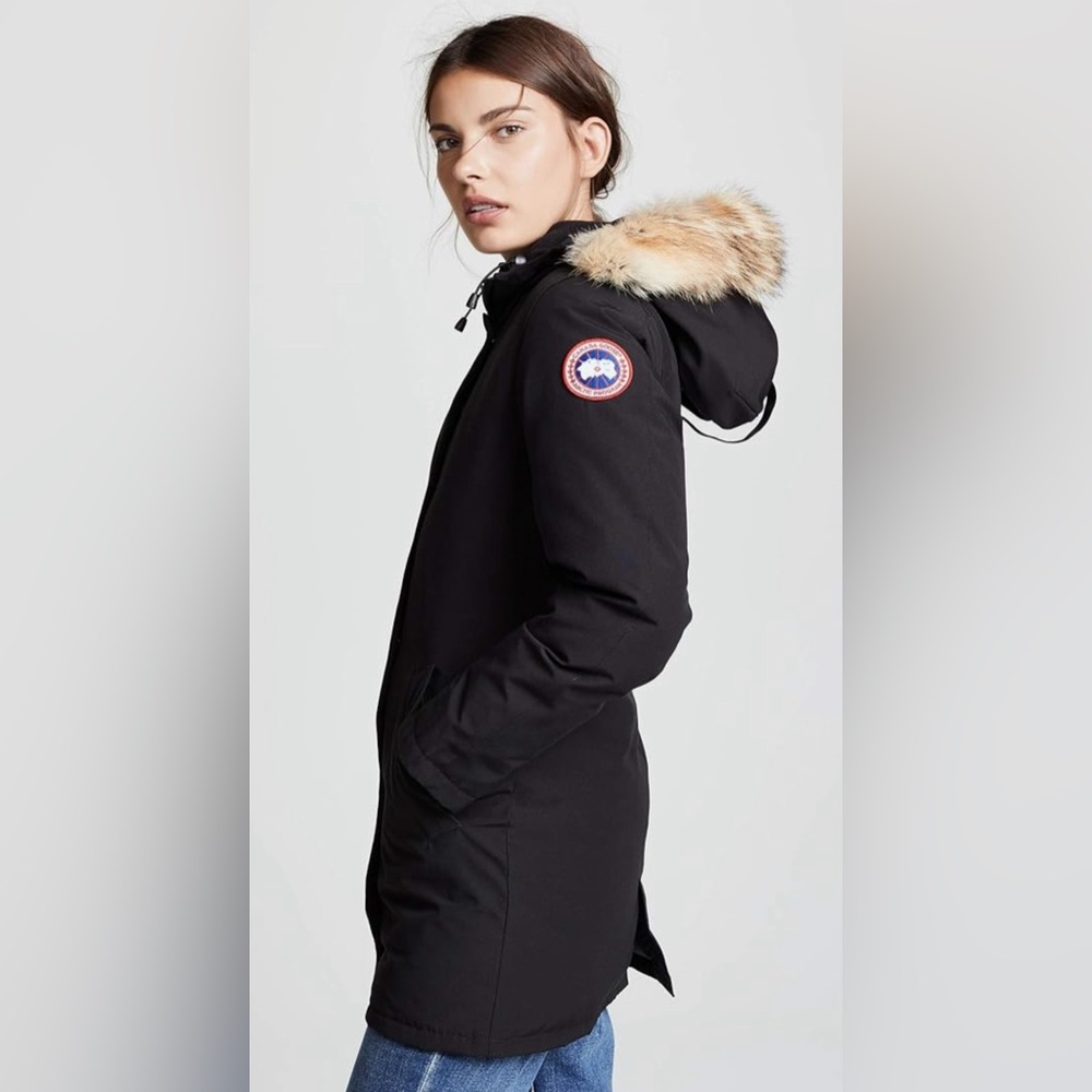 Black Canada Goose Victoria Parka 2XS